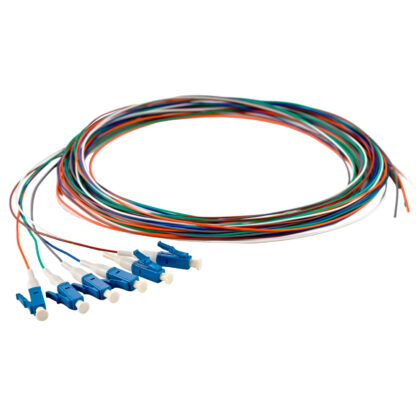Pigtail LC/UPC 6 colors Singlemode OS2 9/125 G657A1 0.9mm OFNR 3M, tight buffer - Image 2