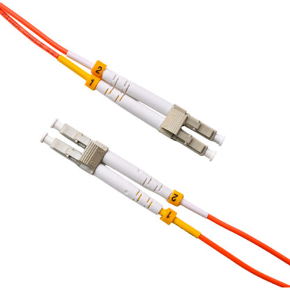 Patchcord LC/UPC - LC/UPC 62.5/125 Multimode OM1 Duplex Zip 2.0mm OFNR Orange - Image 3