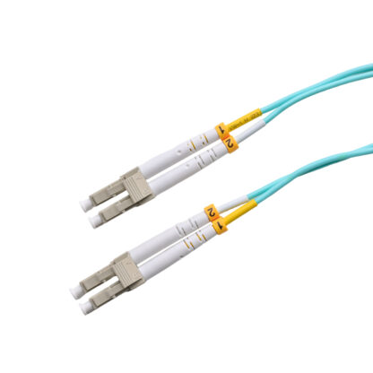 Patchcord LC/UPC - LC/UPC 50/125 Multimode OM3 Duplex Zip 2.0mm OFNR Aqua