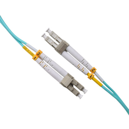 Patchcord LC/UPC - LC/UPC 50/125 Multimode OM3 Duplex Zip 2.0mm OFNR Aqua - Image 3
