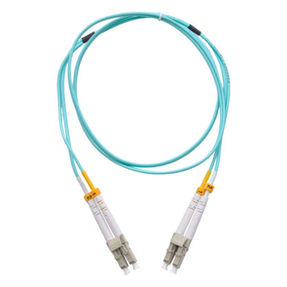 Patchcord LC/UPC – LC/UPC 50/125 Multimode OM4 Duplex Zip 2.0mm OFNR Aqua - Image 2