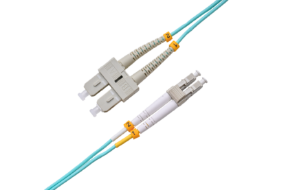 Patchcord SC/UPC - LC/UPC 50/125 Multimode OM3 Duplex Zip 2.0mm OFNR Aqua - Image 3
