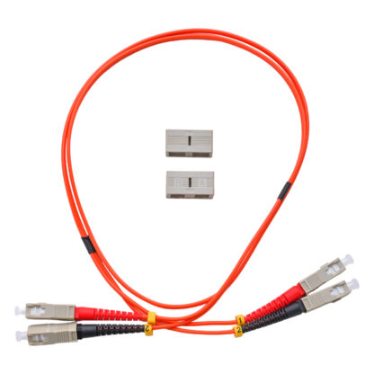 Patchcord SC/UPC - SC/UPC 62.5/125 Multimode OM1 Duplex Zip 2.0mm OFNR Orange - Image 2