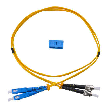 Patchcord SC/UPC - ST/UPC Singlemode OS2 9/125 G675A1 Duplex Zip 2.0mm OFNR Yellow - Image 2