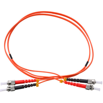 Patchcord ST/UPC - ST/UPC 62.5/125 Multimode OM1 Duplex Zip 2.0mm OFNR Orange - Image 2