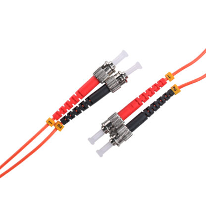 Patchcord ST/UPC - ST/UPC 62.5/125 Multimode OM1 Duplex Zip 2.0mm OFNR Orange - Image 3