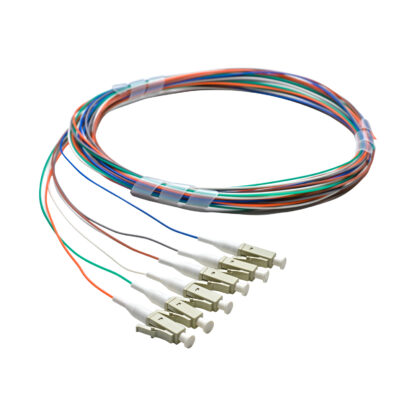 Pigtail LC/UPC 06 colors OM4 0.9mm OFNR 3M, tight buffer