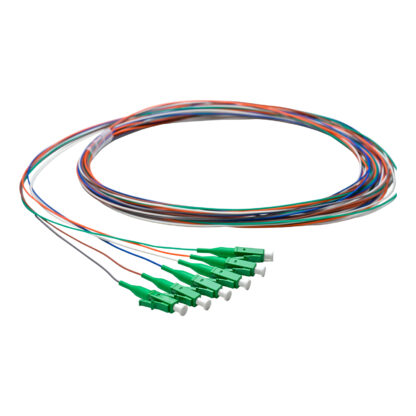 Pigtail LC/APC 06 colors SM G657A1 0.9mm OFNR 3M, semitight