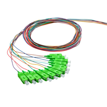 Pigtail SC/APC 12 colors SM G657A1 0.9mm OFNR 3M, tight buffer