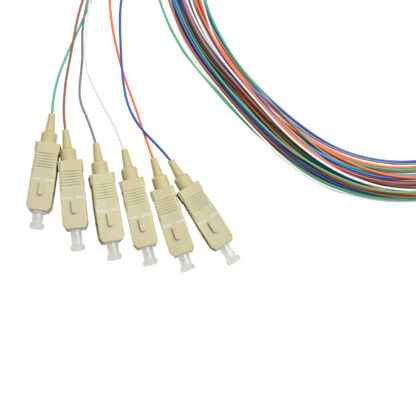Pigtail SC/UPC 06 colors OM3 0.9mm OFNR 3M, tight buffer - Image 2
