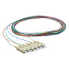 Pigtail SC/UPC 06 colors OM4 0.9mm OFNR 3M, tight buffer