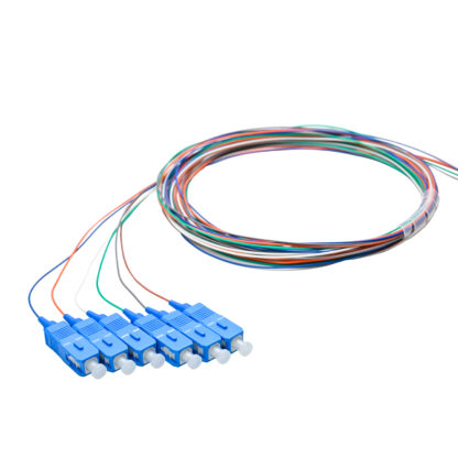 Pigtail SC/UPC 06 colors SM G657A1 0.9mm OFNR 3M, semitight