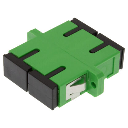 Adapter SC/APC Duplex Single Mode OS2 Fiber Optic with Flange