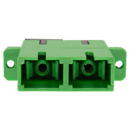 Adapter SC/APC Duplex Single Mode OS2 Fiber Optic with Flange - Image 2