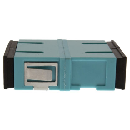 Adapter SC/UPC 10G Duplex OM3/OM4 Multimode Plastic Fiber Optic without Flange, Aqua - Image 3