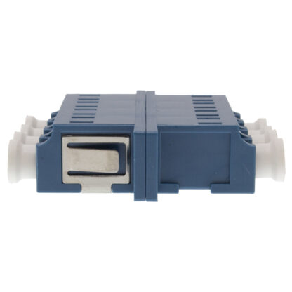 Adapter LC/UPC OS2 Singlemode Quad with Flange, Blue Color - Image 3