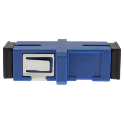 Adapter SC/UPC Simplex Singlemode OS2 Fiber Optic with Flange, Blue color - Image 3