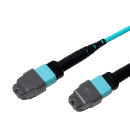 MTP-12 to MTP-12 OM4 Multimode Elite Trunk Cable, Type A, Plenum (OFNP), Aqua