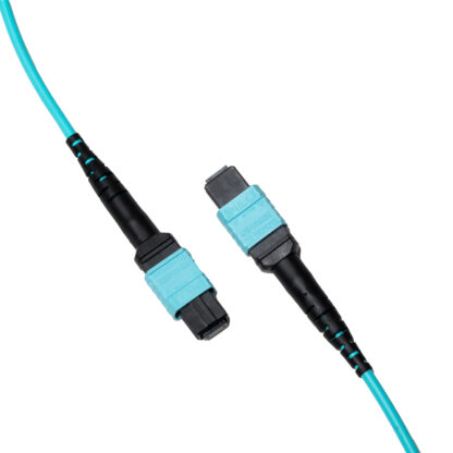 MTP-12 to MTP-12 OM4 Multimode Elite Trunk Cable, Type A, Plenum (OFNP), Aqua - Image 2