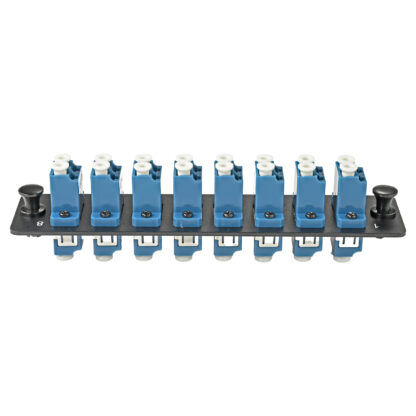 LGX Fiber Adapter Panel with 8 LC Duplex Adapters, OS2 UPC Blue - Image 2