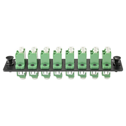 LGX Fiber Adapter Panel with 8 LC Duplex Adapters, OS2 APC Green - Image 2