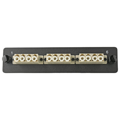 LGX Fiber Adapter Panel with 3 LC Quad Adapters, OM1 Beige