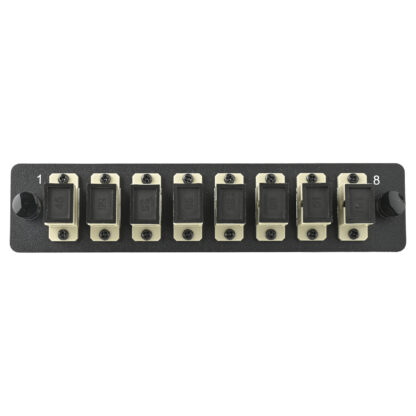 LGX Fiber Adapter Panel with 8 SC Simplex Adapters, OM1 Beige