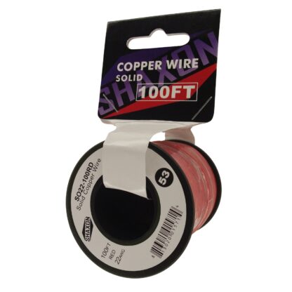 Solid Copper Wire on Spool, 22 Gauge
