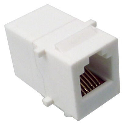 Keystone insert Cat3 RJ12 F/F White
