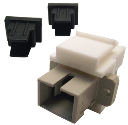 Keystone insert SC coupler F/F White