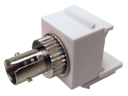 Keystone insert ST coupler F/F White
