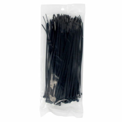 8 Inch Cable Ties, 100pcs - Black