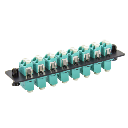 LGX Fiber Adapter Panel with 8 LC Duplex Adapters, OM4/OM3 Aqua - Image 6