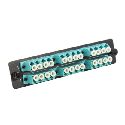 LGX Fiber Adapter Panel with 6 LC Quad Adapters, OM4/OM3 aqua - Image 4