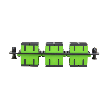 LGX Fiber Adapter Panel with 6 SC Duplex Adapters, OS2 APC Green - Image 2