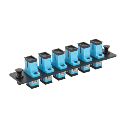 LGX Fiber Adapter Panel with 6 SC Simplex Adapters, OM4/OM3 Aqua - Image 7