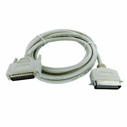 DB25 Male to CN36 Male, IEEE-1284 Parallel Printer Cable, 25C, 18TP, Molded