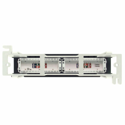 Category 5e  Mini Patch Panel, RJ45, 12 Ports, Universal Wiring, Wall Mount - Image 2