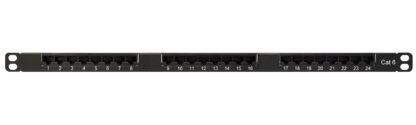 Category 6 Patch Panel, 24 Port 8 Wire, Universal Wiring, 19" 0.5U Rack Space, 110 Type, Ultra High Density - Image 2