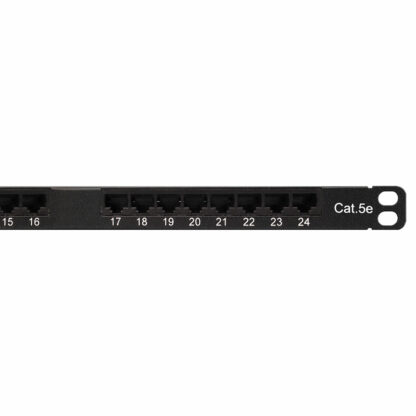 Category 5e Patch Panel, 24 Port 8 Wire, Universal Wiring, 19" 0.5U Rack Space, 110 Type, Ultra High Density