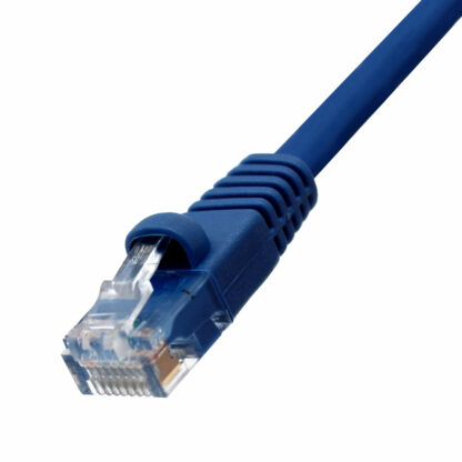 CAT 5e Patch Cable, UTP Stranded, Flush Molded Boots, Blue