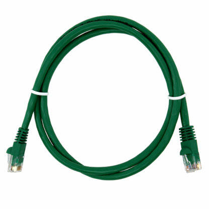 CAT 5e Patch Cable, UTP Stranded, Flush Molded Boots, Green - Image 2