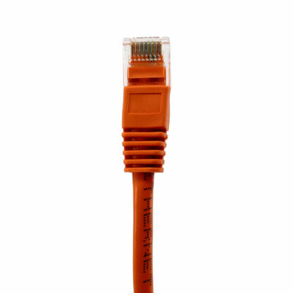 CAT 5e Patch Cable, UTP Stranded, Flush Molded Boots, Orange - Image 4