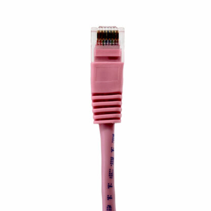 CAT 5e Patch Cable, UTP Stranded, Flush Molded Boots, Pink - Image 5