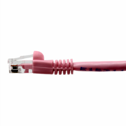 CAT 5e Patch Cable, UTP Stranded, Flush Molded Boots, Pink - Image 4