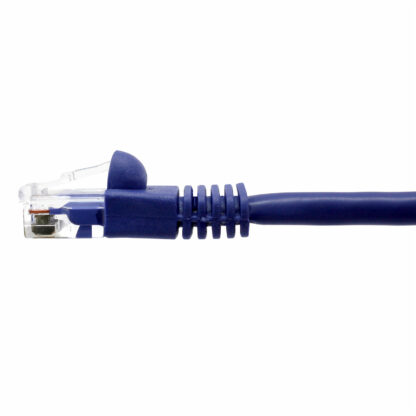 CAT 5e Patch Cable, UTP Stranded, Flush Molded Boots, Purple - Image 5