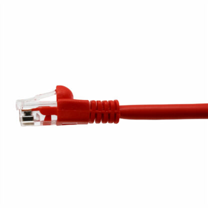 CAT 5e Patch Cable, UTP Stranded, Flush Molded Boots, Red - Image 4