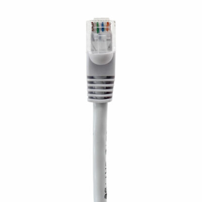 CAT 5e Patch Cable, UTP Stranded, Flush Molded Boots, White - Image 4