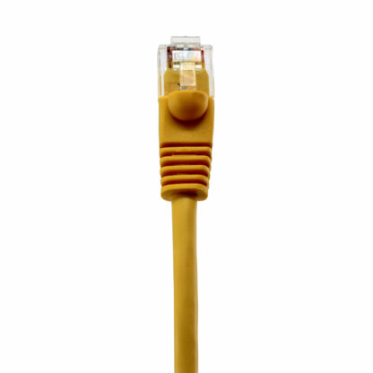 CAT 5e Patch Cable, UTP Stranded, Flush Molded Boots, Yellow - Image 3
