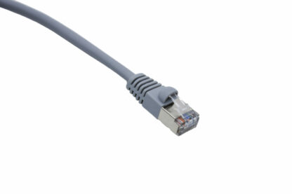 CAT 5e Shielded Patch Cable, STP Stranded, Flush Molded Boots, Gray